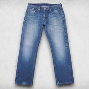 Levis 559 Jeans Men 32x32 Med Blue Straight Leg Faded Retro Sustainable Casual